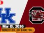 Kentucky vs South Carolina Live HD March/01/2026 | Women's College Basketball | NCAAW Today
