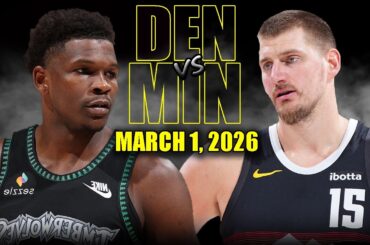 Denver Nuggets vs Minnesota Timberwolves Full Game Highlights – March 1, 2026 | NBA Season