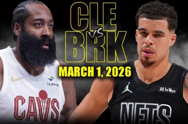 Cleveland Cavaliers vs Brooklyn Nets Full Game Highlights – March 1, 2026 | NBA Season