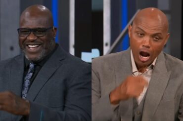 Charles Barkley has Shaq losing it talking about San Antonio again 😂