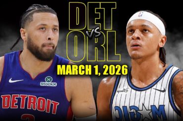 Detroit Pistons vs Orlando Magic Full Game Highlights – March 1, 2026 | NBA Season