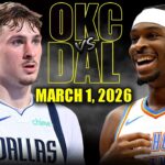 Oklahoma City Thunder vs Dallas Mavericks Full Game Highlights – March 1, 2026 | NBA Season