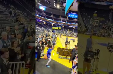 Steph Curry pregame tunnel shot was TOO COLD 😲👀🥶 #basketball, #nba, #viral