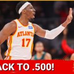 Atlanta Hawks return to .500 mark after throttling Portland Trail Blazers for 4th straight win
