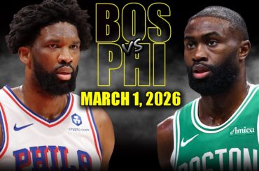 Boston Celtics vs Philadelphia 76ers Full Game Highlights – March 1, 2026 | NBA Season