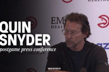 Hawks vs. Trail Blazers Postgame Press Conference: Quin Snyder