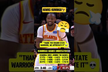 Hawks thanking Warriors for Kuminga💀