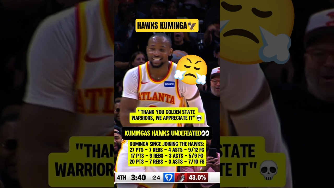 Hawks thanking Warriors for Kuminga💀