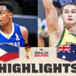 Philippines 🇵🇭 v Australia 🇦🇺 | Highlights | FIBA Basketball World Cup 2027 Asian Qualifiers