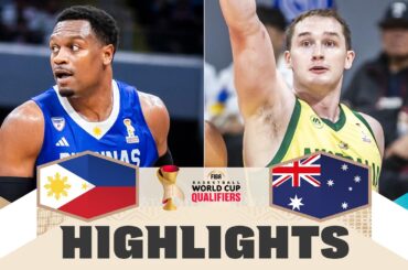 Philippines 🇵🇭 v Australia 🇦🇺 | Highlights | FIBA Basketball World Cup 2027 Asian Qualifiers