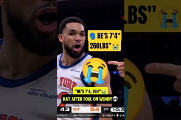 KAT thought Wemby was FLOPPING😭