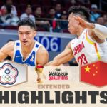Chinese Taipei v China | Extended Highlights | FIBA Basketball World Cup 2027 Asian Qualif.