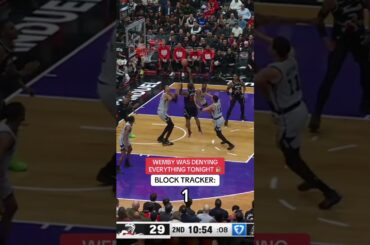 Wemby was blocking everything in Toronto!