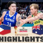Philippines 🇵🇭 v Australia 🇦🇺 | Extended Highlights | FIBA Basketball World Cup 2027 Asian Qualif.
