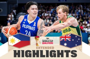 Philippines 🇵🇭 v Australia 🇦🇺 | Extended Highlights | FIBA Basketball World Cup 2027 Asian Qualif.