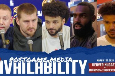 ALL Denver Nuggets Postgame Media vs. MIN🎙️