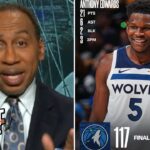 FIRST TAKE | Anthony Edwards OWNS Joker! - Stephen A. reacts to Timberwolves sink Nuggets 117-108