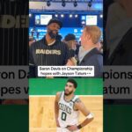 Baron Davis on Celtics championship hopes with Jayson Tatum 🏀 #shorts