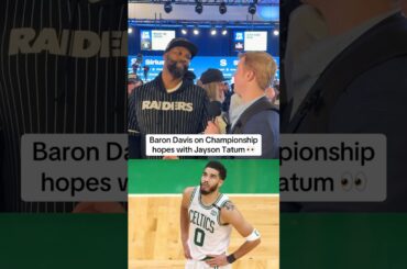 Baron Davis on Celtics championship hopes with Jayson Tatum 🏀 #shorts