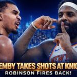 Victor Wembanyama TAKES SHOTS At Knicks! Mitchell Robinson FIRES BACK At Wemby... | Knicks News