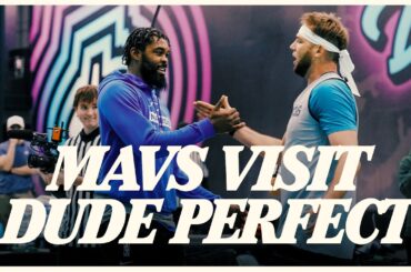The Dallas Mavericks visit Dude Perfect