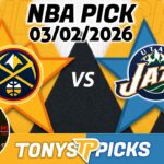 Denver Nuggets vs Utah Jazz Pick 3/2/26 NBA Pick Prediction