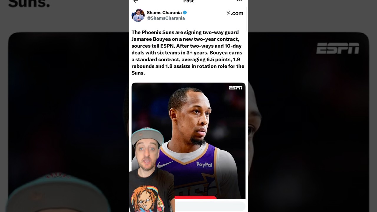 Phoenix Suns Sign Jamaree Bouyea To Standard Contract CJ Huntley Signs Two-Way Deal