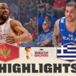 Montenegro 🇲🇪 v Greece 🇬🇷 | Highlights | FIBA Basketball World Cup 2027 European Qualifiers