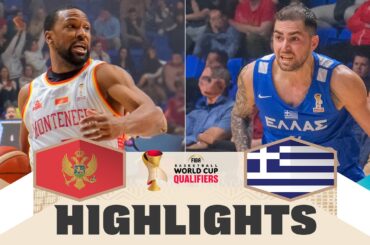Montenegro 🇲🇪 v Greece 🇬🇷 | Highlights | FIBA Basketball World Cup 2027 European Qualifiers