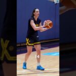 🔥 Caitlin Clark hits 22-25 for 3 after workout! Indiana Fever WNBA women's basketball #shorts #short