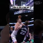 Filipowski was called for the foul on Jokic