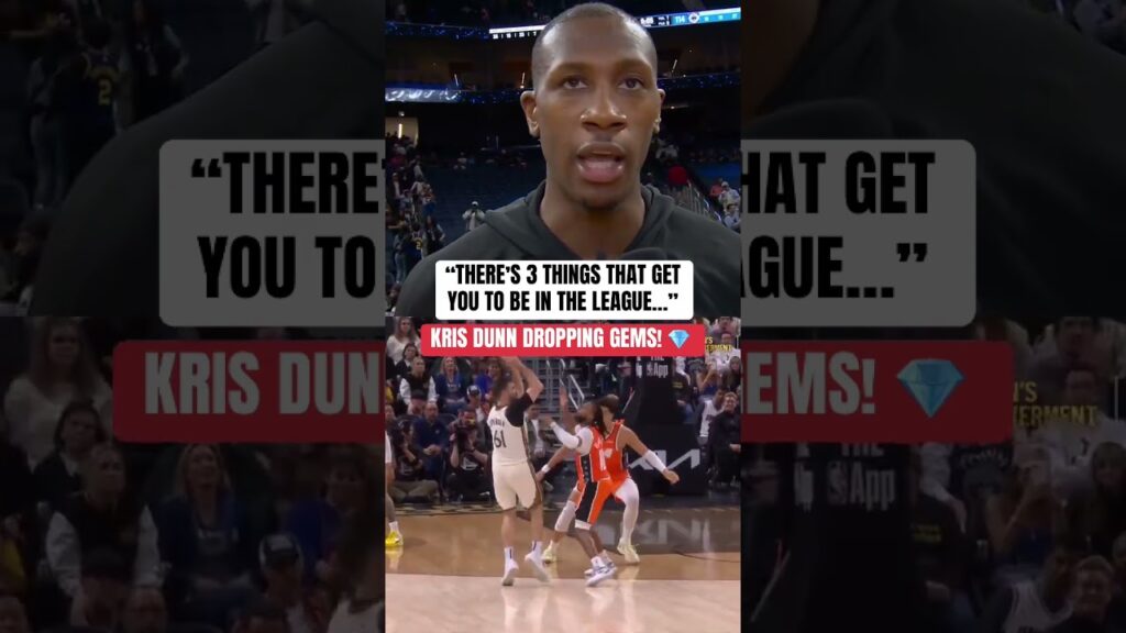 Kris Dunn talks about how he maintains his longevity in the league 💯