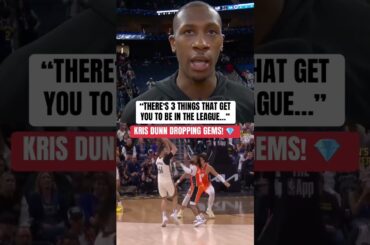 Kris Dunn talks about how he maintains his longevity in the league 💯