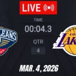 NBA LIVE! Los Angeles Lakers vs New Orleans Pelicans March 4,2026 | 2026 NBA Season Live 2K