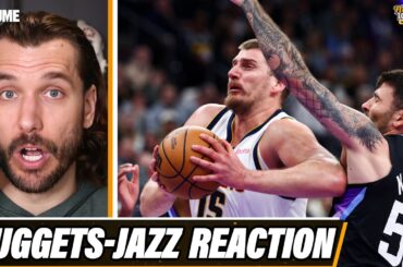 Nuggets-Jazz Reaction: Nikola Jokic HUGE defensive plays + Jamal Murray's big night save Denver