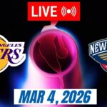 NBA LIVE! Los Angeles Lakers vs New Orleans Pelicans March 4,2026 | 2026 NBA Season Live 2K