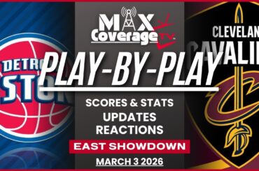 🔴LIVE - Detroit Pistons vs Cleveland Cavaliers - Play-By-Play & Reactions (3/3/26)