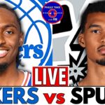 Philadelphia 76ers vs San Antonio Spurs Live Stream Play-By-Play & Scoreboard