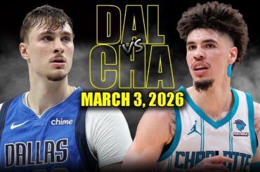 Dallas Mavericks vs Charlotte Hornets Full Game Highlights – March 3, 2026 | NBA Season