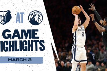 Memphis Grizzlies Highlights vs. Minnesota Timberwolves (3/3/26)