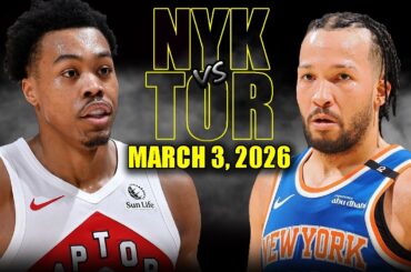 New York Knicks vs Toronto Raptors Full Game Highlights – March 3, 2026 | NBA Season