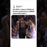 JAYSON TATUM completa 28 anos e o adm relembra essa CRAVADAÇA dele pra cima do LeBron! #NBA #shorts