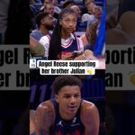 Angel courtside for JuJu Reese's 2nd start 🙌