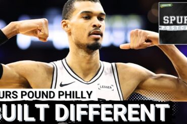 SPURS POSTCAST: San Antonio, Wembanyama FLEX MUSCLE in Blowout of 76ers | 8-1 Rodeo Road Trip!