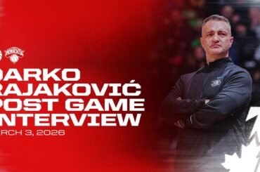 Darko Rajakovic | Post Game vs Knicks | March 03, 2026