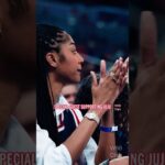 Angel Reese courtside for Washington Wizards vs Orlando Magic