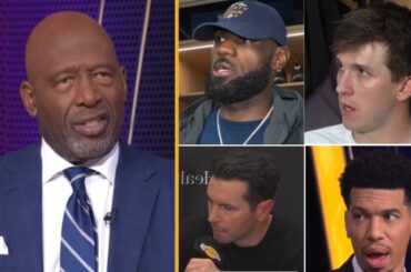 FULL Lakers Postgame Interview & Analytic vs Pelicans | James Worthy, JJ Redick, LeBron & Luka