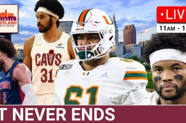 Cavaliers vs. Pistons reaction, Kyler Murray rumors, Browns mock draft projections & Guardians prep