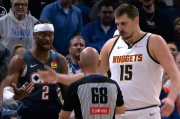 SGA gets tech for throwing ball at Nikola Jokic after shoving Hartenstein