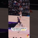 Jalen Green FEROCIOUS slam 💥